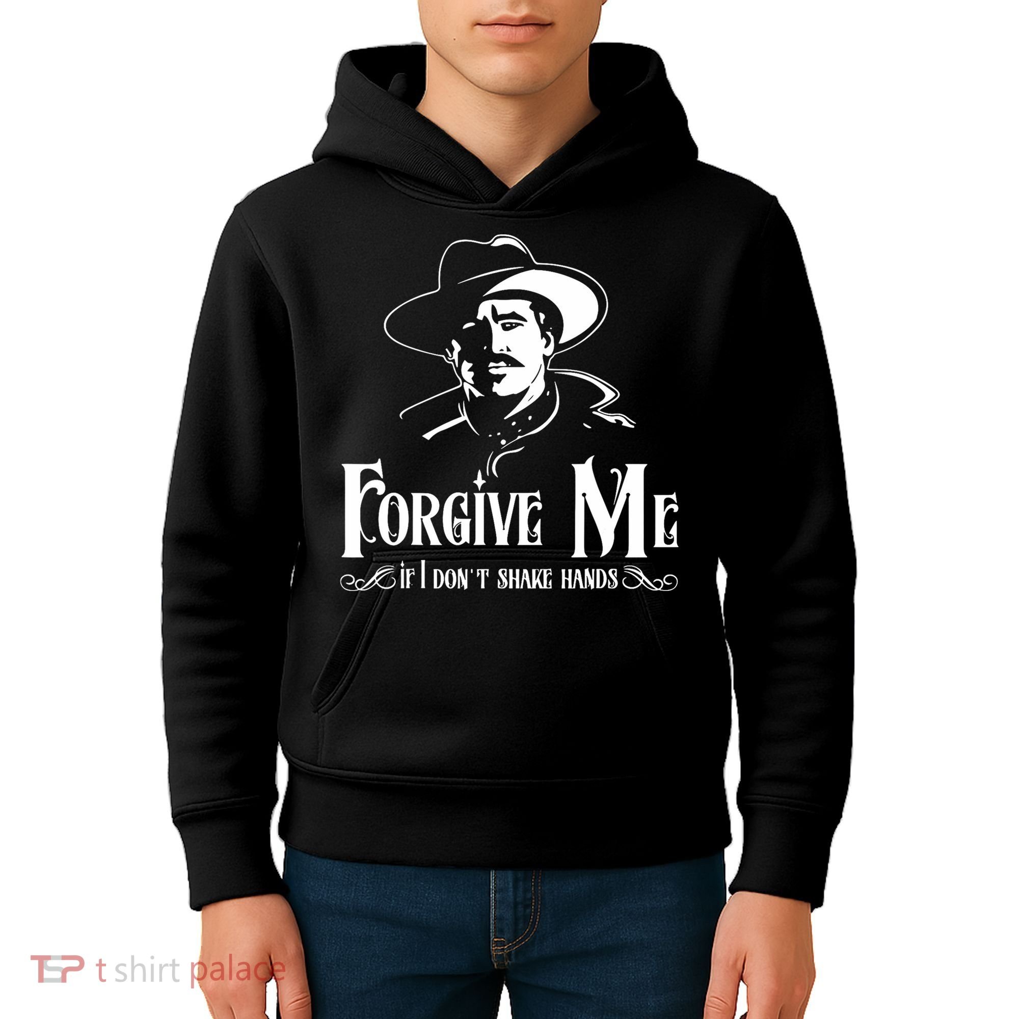 Forgive Me If I DonT Shake Hand Kids Hoodie