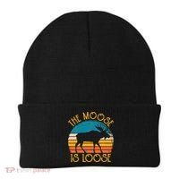 Funny Moose Is Loose Animal Apparel Cute Men Women Alaska Beanie thumb 0