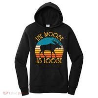 Funny Moose Is Loose Animal Apparel Cute Men Women Alaska Women's Hoodie thumb 0