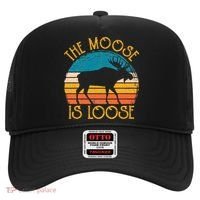 Funny Moose Is Loose Animal Apparel Cute Men Women Alaska Hat thumb 0