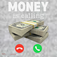 Funny Money Is Calling Dollar Cash Phone Screen The Baniff Cuffed Pom Beanie thumb 2