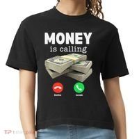 Funny Money Is Calling Dollar Cash Phone Screen Comfort Colors Boxy T-Shirt thumb 0