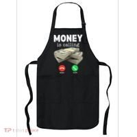 Funny Money Is Calling Dollar Cash Phone Screen Apron thumb 0