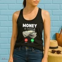 Funny Money Is Calling Dollar Cash Phone Screen Women's Tank Top thumb 2