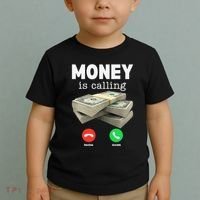 Funny Money Is Calling Dollar Cash Phone Screen Toddler T-Shirt thumb 2
