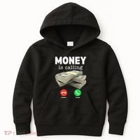 Funny Money Is Calling Dollar Cash Phone Screen Kids Hoodie thumb 0