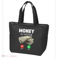 Funny Money Is Calling Dollar Cash Phone Screen Tote Bag thumb 3