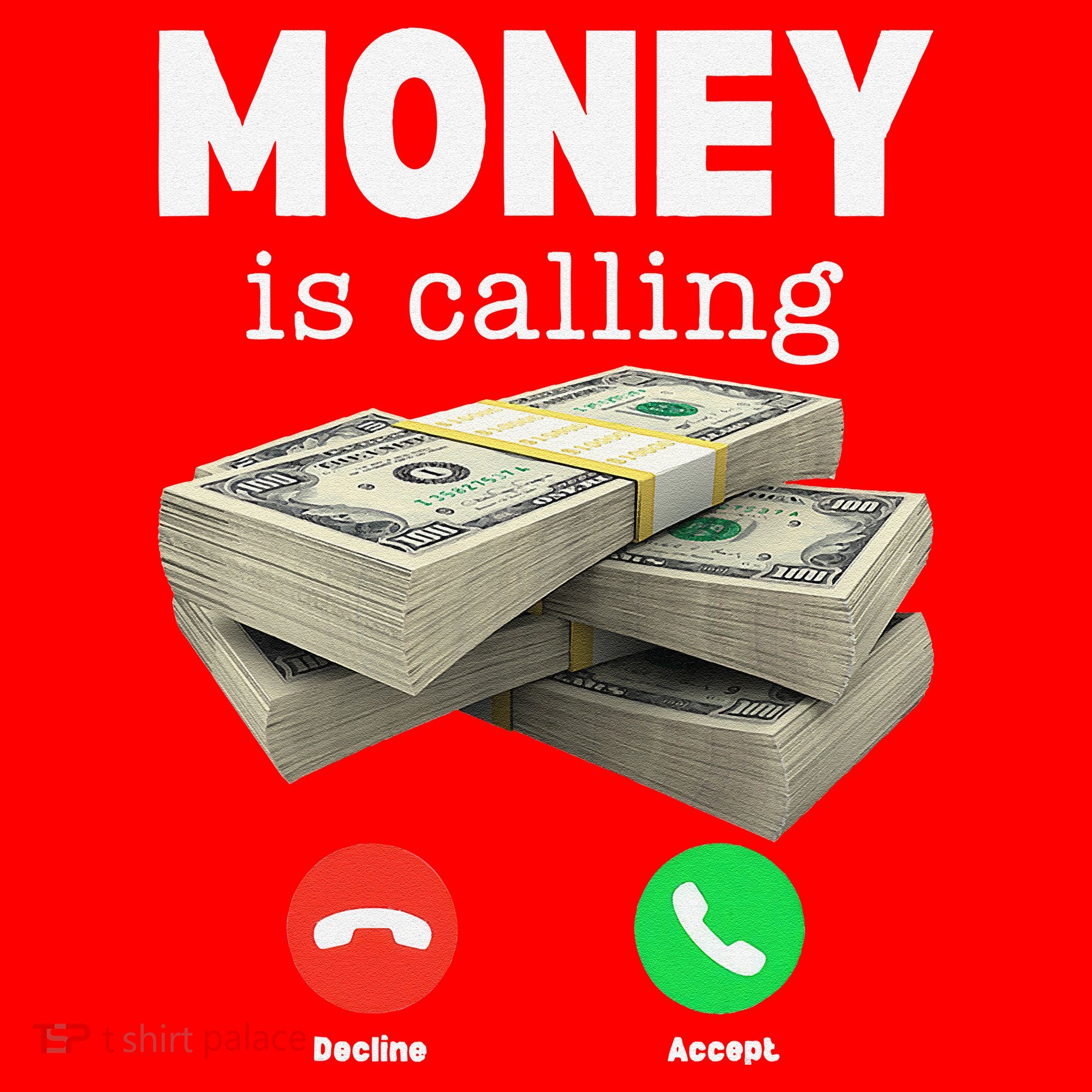 Funny Money Is Calling Dollar Cash Phone Screen Santa Hat