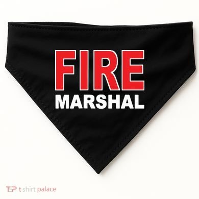FIRE MARSHAL INVESTIGATOR COMMISSIONER FIREFIGHTER USA-Made Doggie Bandana