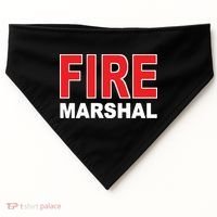 FIRE MARSHAL INVESTIGATOR COMMISSIONER FIREFIGHTER USA-Made Doggie Bandana thumb 0