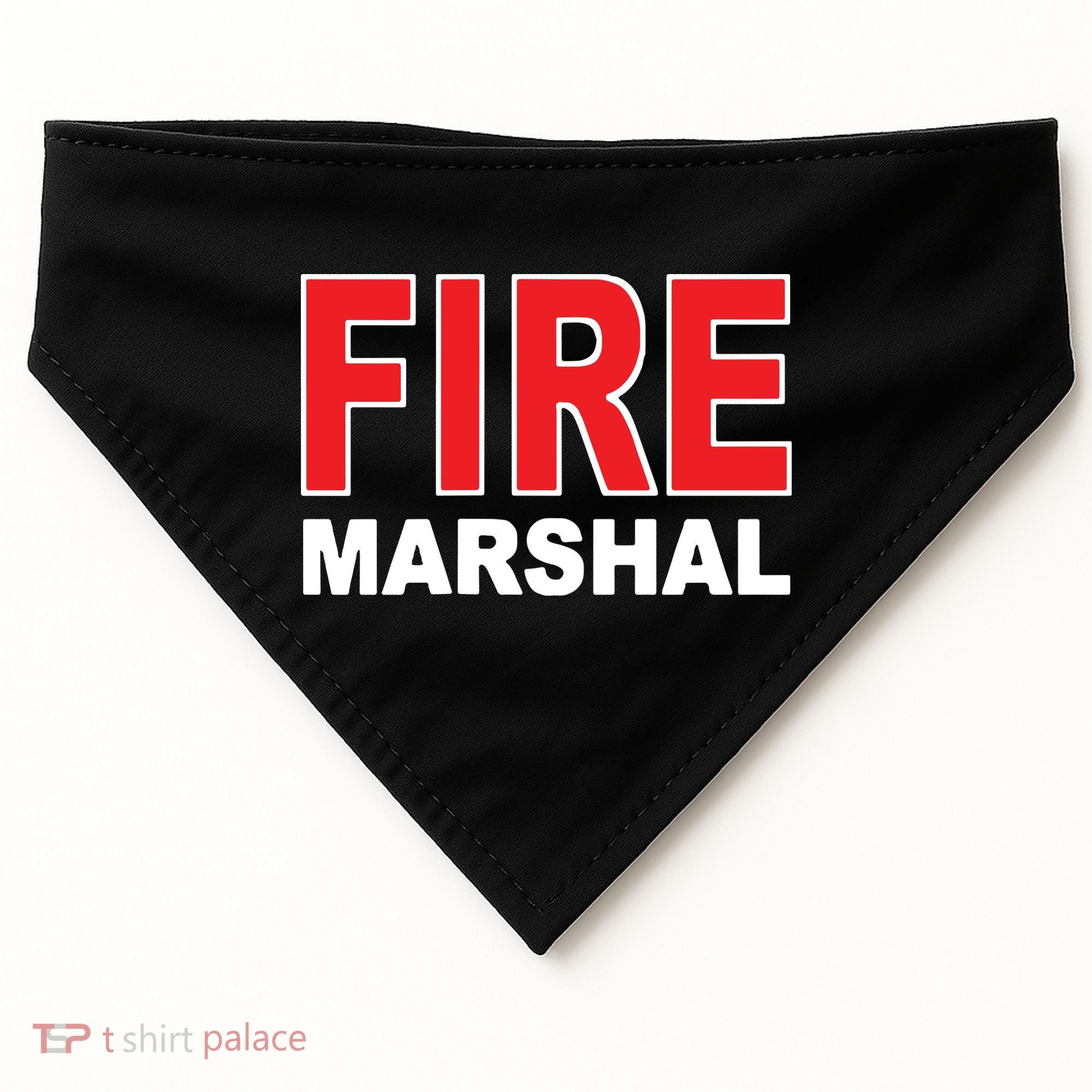 FIRE MARSHAL INVESTIGATOR COMMISSIONER FIREFIGHTER USA-Made Doggie Bandana