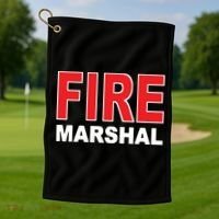 FIRE MARSHAL INVESTIGATOR COMMISSIONER FIREFIGHTER Golf Towel thumb 1