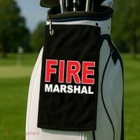 FIRE MARSHAL INVESTIGATOR COMMISSIONER FIREFIGHTER Golf Towel thumb 2