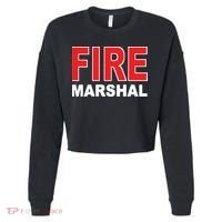 FIRE MARSHAL INVESTIGATOR COMMISSIONER FIREFIGHTER Cropped Pullover Crew thumb 0