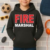 FIRE MARSHAL INVESTIGATOR COMMISSIONER FIREFIGHTER Kids Hoodie thumb 2