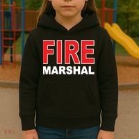 FIRE MARSHAL INVESTIGATOR COMMISSIONER FIREFIGHTER Kids Hoodie thumb 3