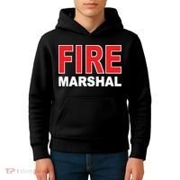 FIRE MARSHAL INVESTIGATOR COMMISSIONER FIREFIGHTER Kids Hoodie thumb 4