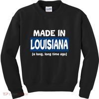 Funny Made In Louisiana A Long Long Time Ago Kids Sweatshirt thumb 0