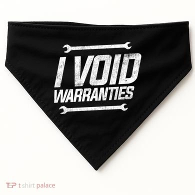 Funny Mechanics I Void Warranties Wrench Garage Gift USA-Made Doggie Bandana