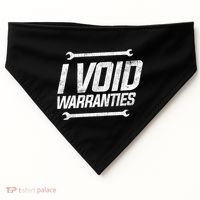 Funny Mechanics I Void Warranties Wrench Garage Gift USA-Made Doggie Bandana thumb 0