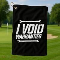 Funny Mechanics I Void Warranties Wrench Garage Gift Golf Towel thumb 1