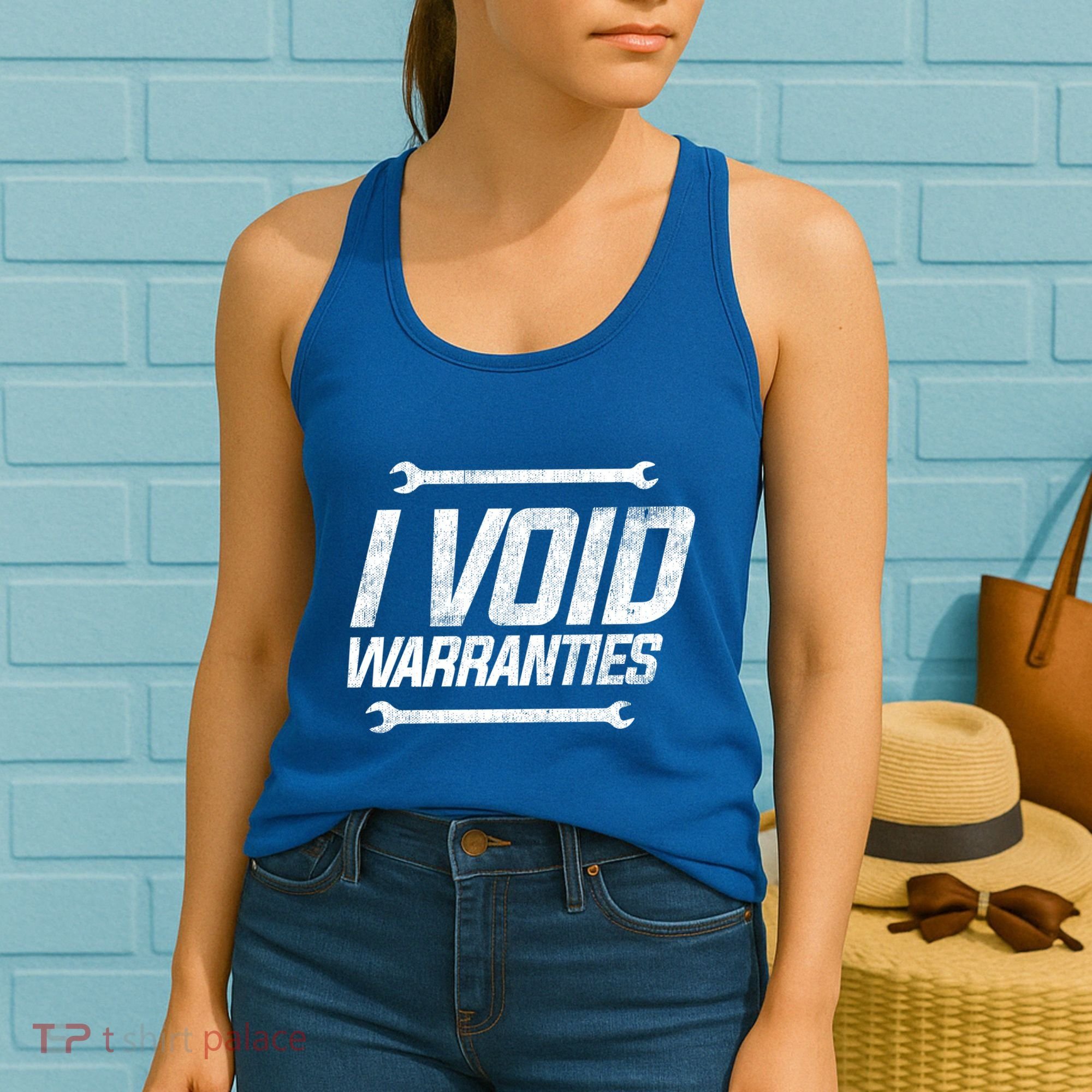 Funny Mechanics I Void Warranties Wrench Garage Gift Women's Tank Top