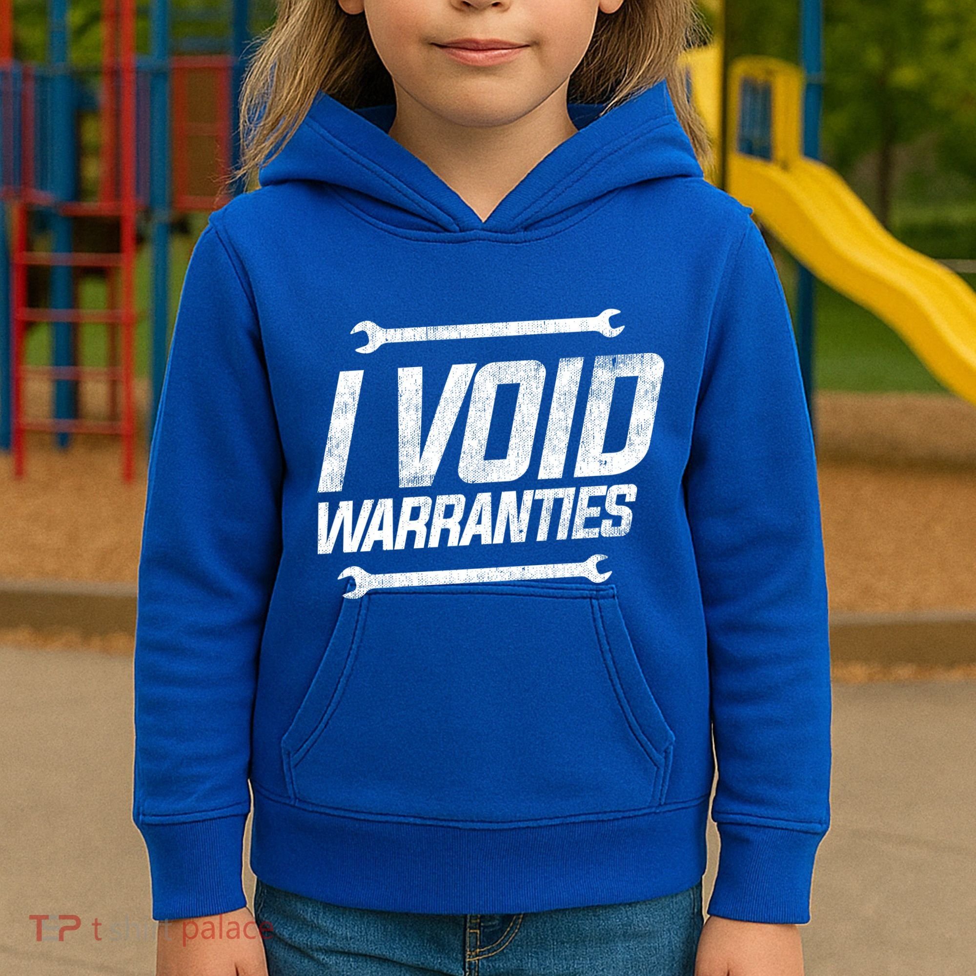 Funny Mechanics I Void Warranties Wrench Garage Gift Kids Hoodie