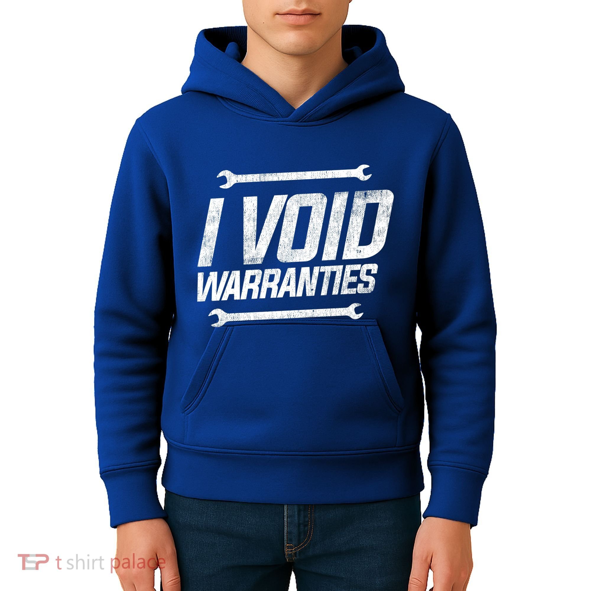 Funny Mechanics I Void Warranties Wrench Garage Gift Kids Hoodie