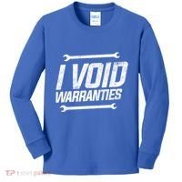 Funny Mechanics I Void Warranties Wrench Garage Gift Kids Long Sleeve Shirt thumb 0