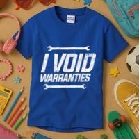 Funny Mechanics I Void Warranties Wrench Garage Gift Kids T-Shirt thumb 3