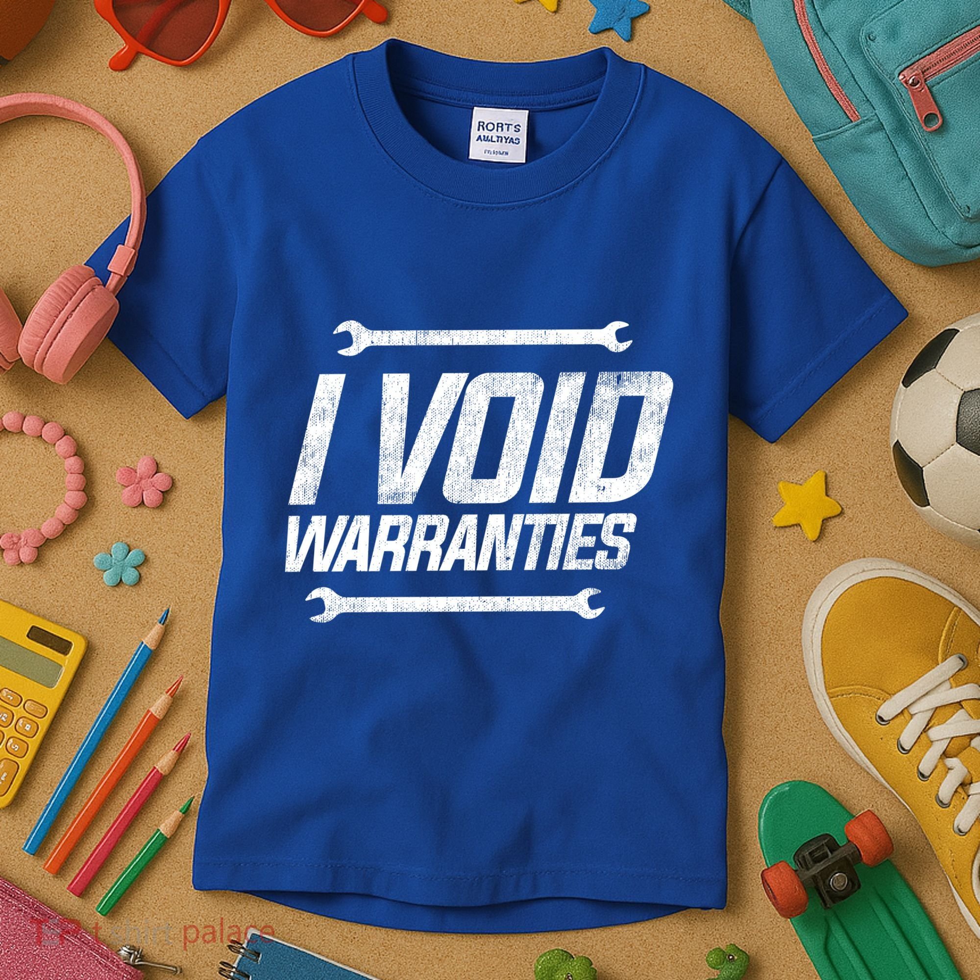 Funny Mechanics I Void Warranties Wrench Garage Gift Kids T-Shirt