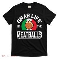 Funny Meatball Italian Food Italy Flag T-Shirt thumb 0