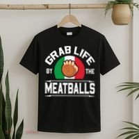Funny Meatball Italian Food Italy Flag T-Shirt thumb 2
