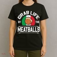 Funny Meatball Italian Food Italy Flag T-Shirt thumb 4