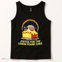 Funny Meme Justice For Lemon Pound Cake Tank Top thumb 2