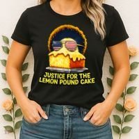 Funny Meme Justice For Lemon Pound Cake Women's T-Shirt thumb 2