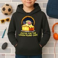 Funny Meme Justice For Lemon Pound Cake Kids Hoodie thumb 2