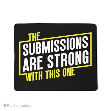 Funny MMA Jiu Jitsu Gift Submission Design BJJ Mousepad