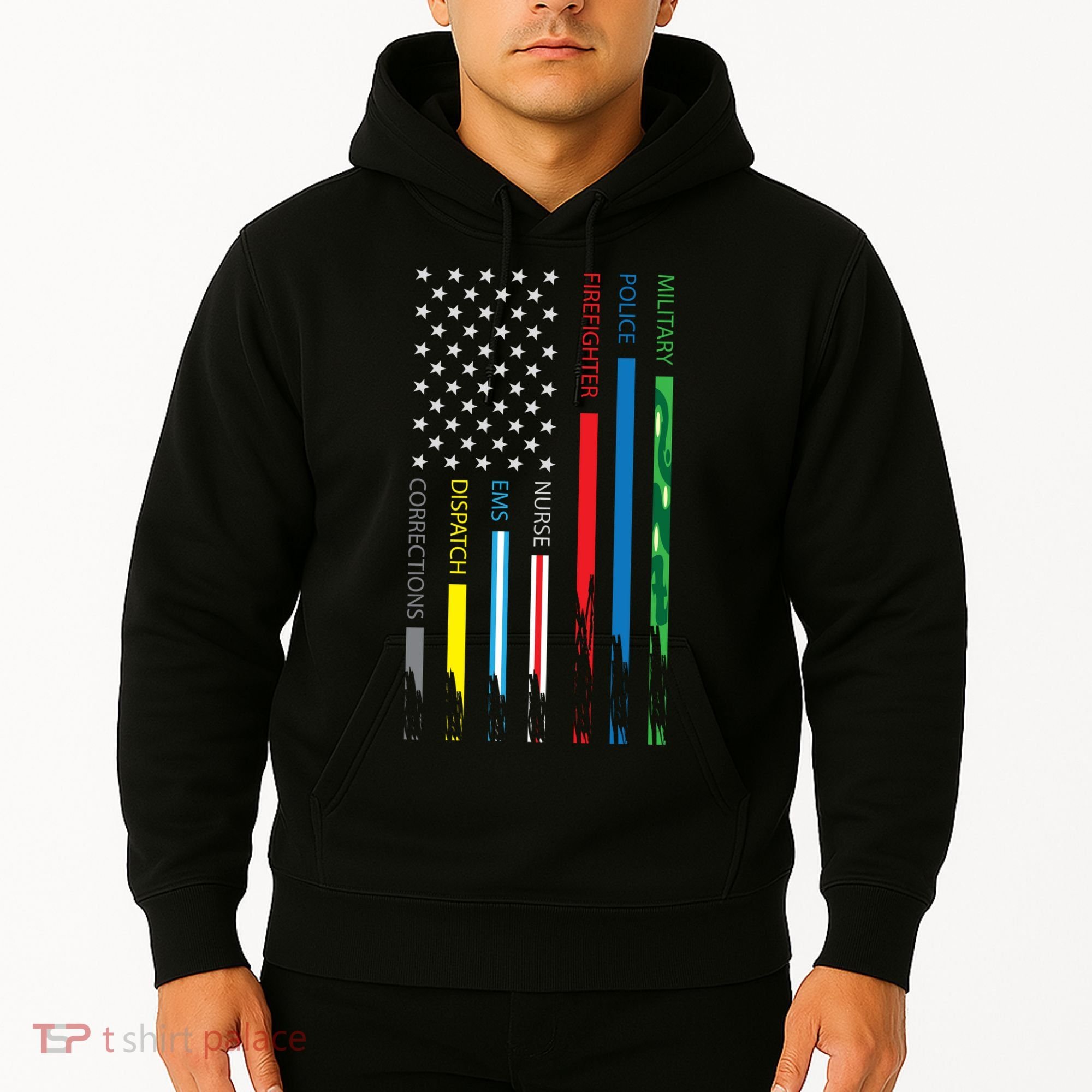 No One Fight Alone Usa Flag Hoodie