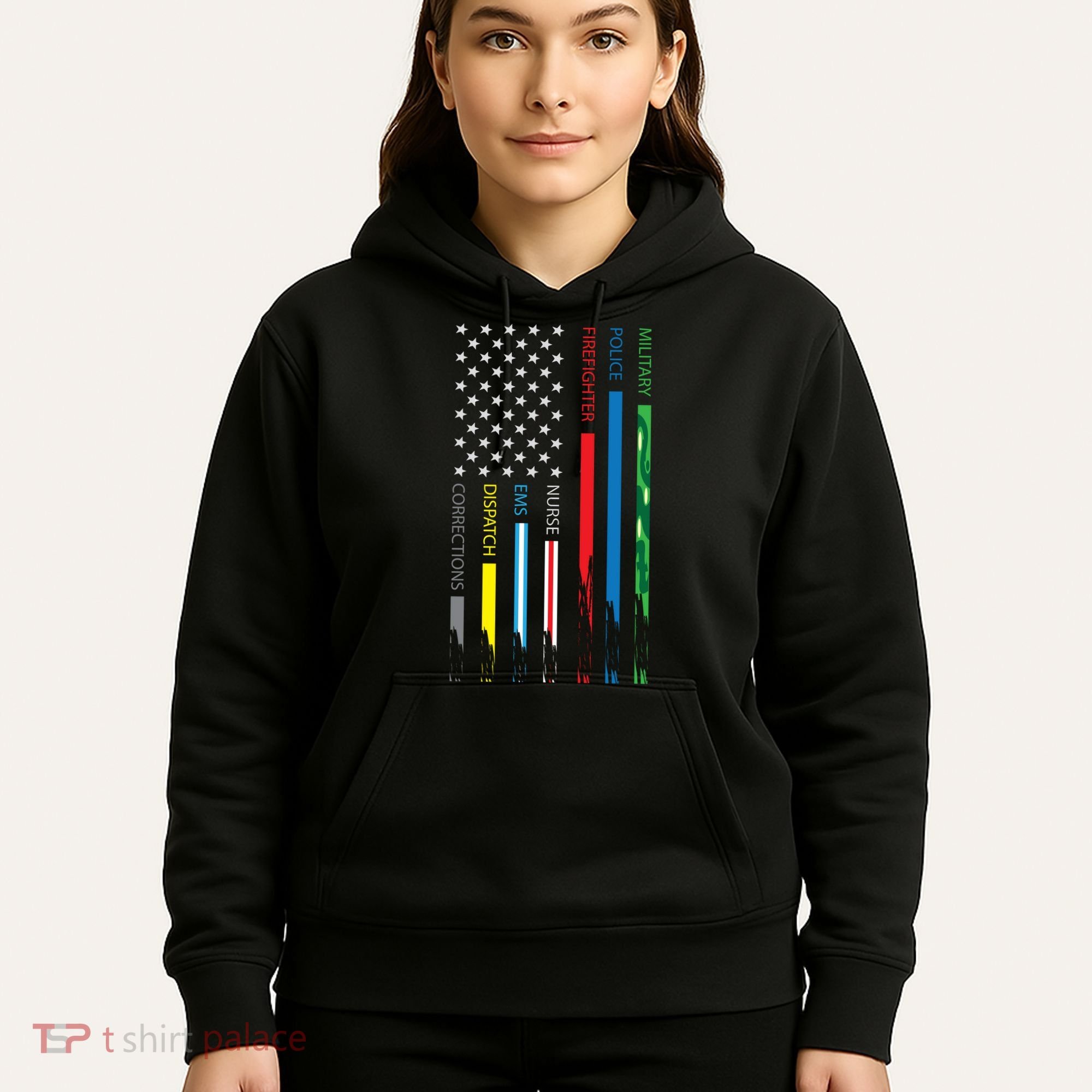 No One Fight Alone Usa Flag Hoodie