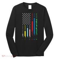 No One Fight Alone Usa Flag Long Sleeve Shirt thumb 0
