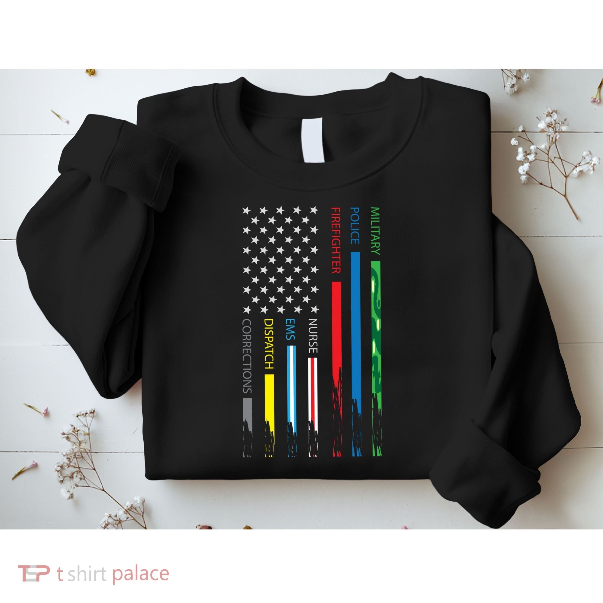 No One Fight Alone Usa Flag Sweatshirt