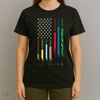 No One Fight Alone Usa Flag T-Shirt thumb 4