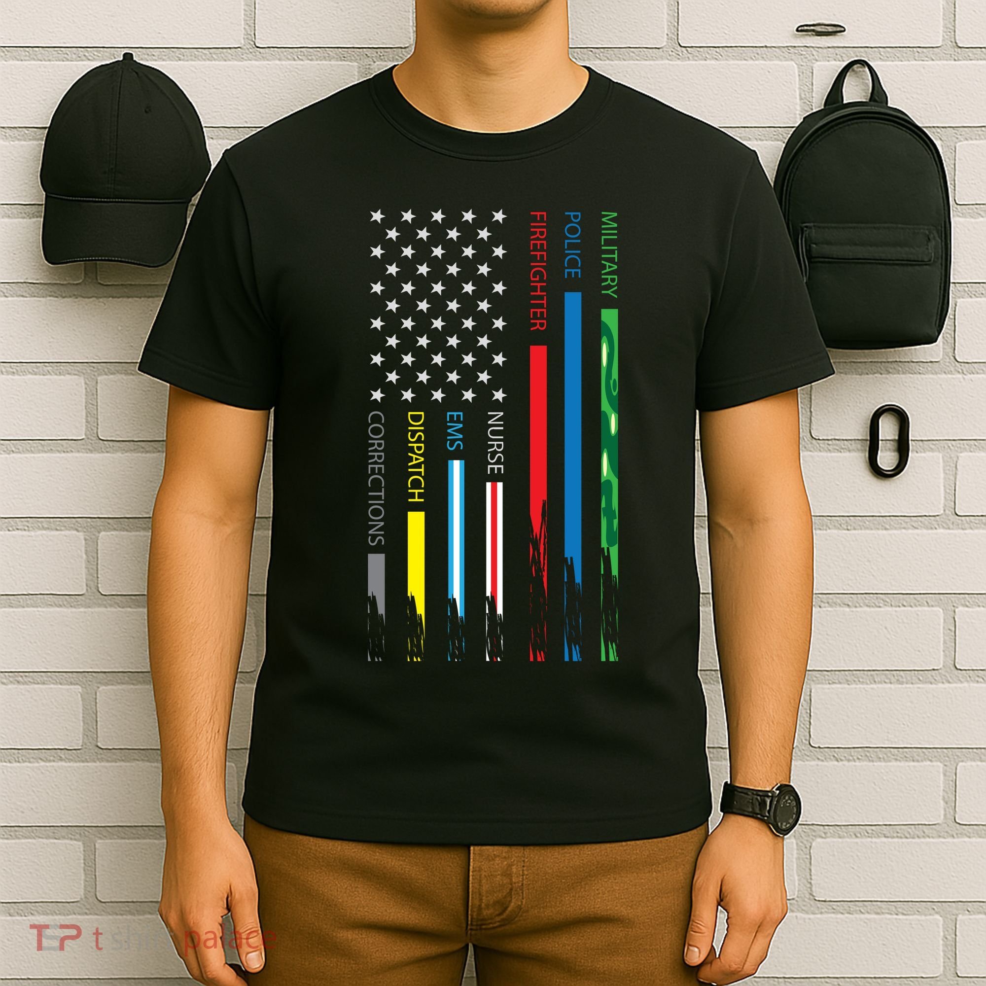 No One Fight Alone Usa Flag T-Shirt