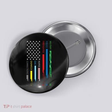 No One Fight Alone Usa Flag Button
