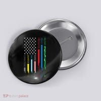No One Fight Alone Usa Flag Button thumb 0