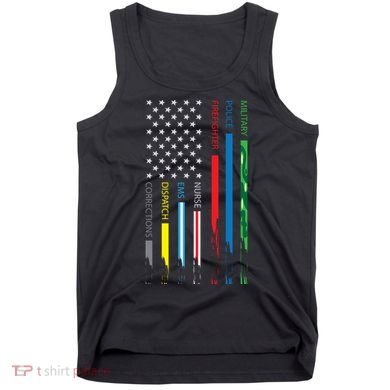 No One Fight Alone Usa Flag Tank Top