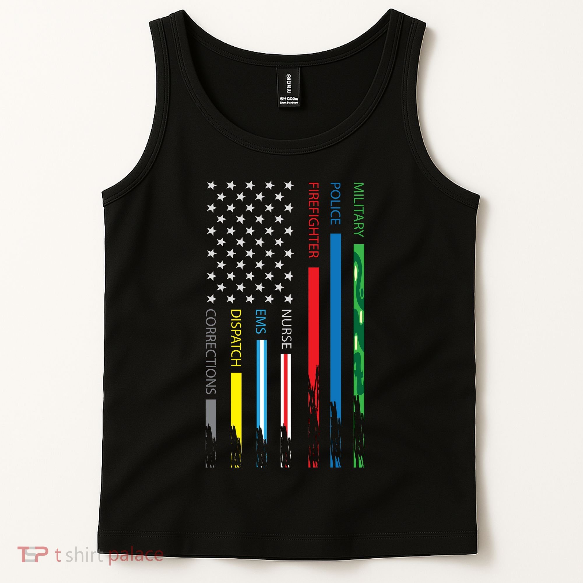 No One Fight Alone Usa Flag Tank Top
