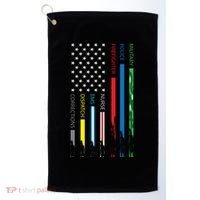 No One Fight Alone Usa Flag Golf Towel thumb 0