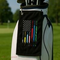 No One Fight Alone Usa Flag Golf Towel thumb 2